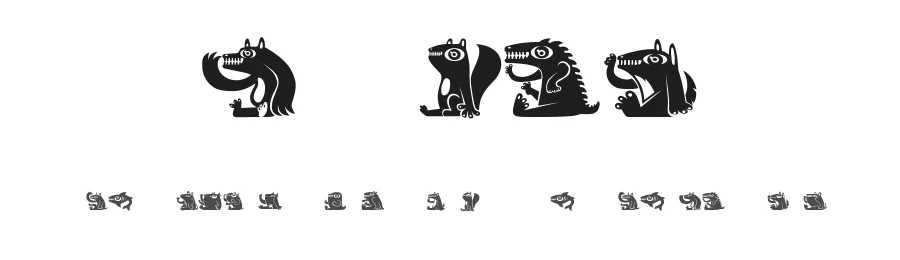 Loomad by Vladimir Nikolic — Dingbats Font