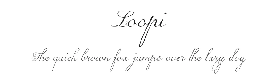 Loopi by SummitType β Script Handwritten Font