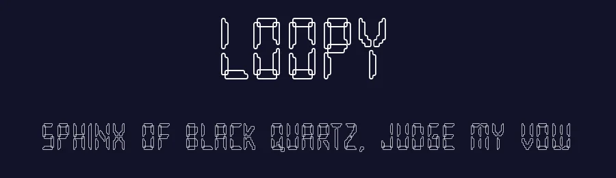 Loopy by Steve Deffeyes — Display Font — thumbnail 2