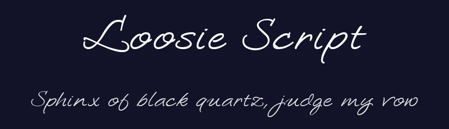 Loosie Script — Script Handwritten Font — thumbnail 2