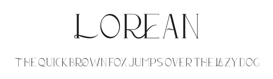 Lorean by liart type β Sans Serif Font