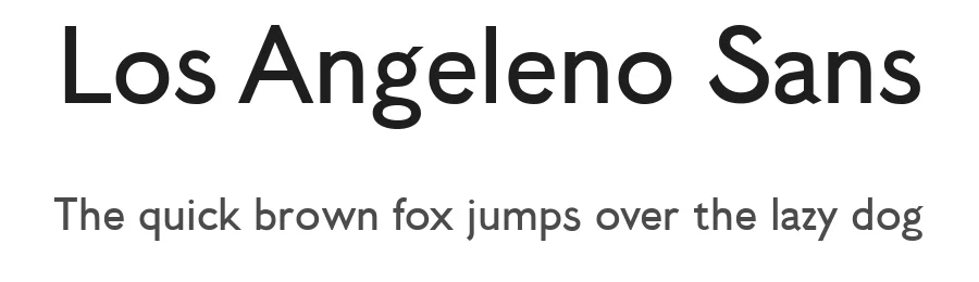 Los Angeleno Sans by Albert Samreth — Sans Serif Font
