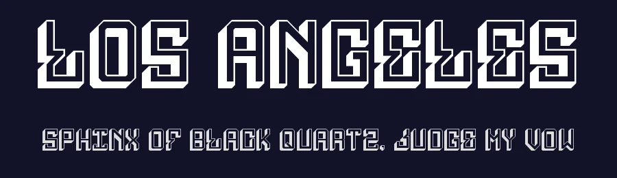 Los Angeles by Today LA — Display Font — thumbnail 2
