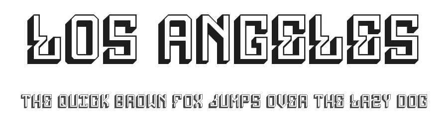 Los Angeles by Today LA — Display Font