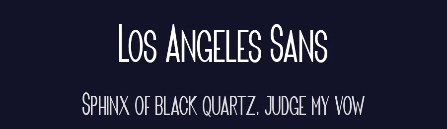 Los Angeles Sans by Bandit handmade — Sans Serif Font — thumbnail 2