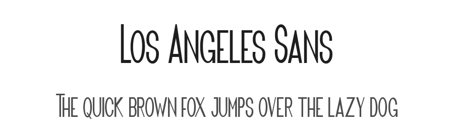 Los Angeles Sans by Bandit handmade β Sans Serif Font