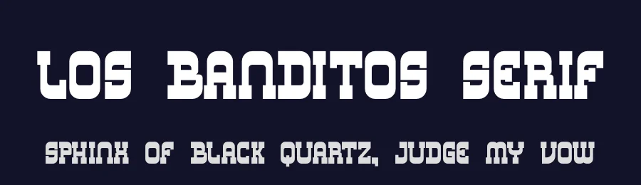 Los Banditos Serif by Toko Laris Djaja — Decorative Font — thumbnail 2