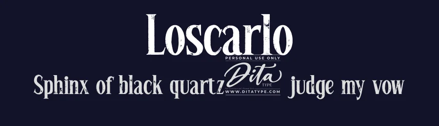 Loscarlo by Ditatype — Decorative Font — thumbnail 2