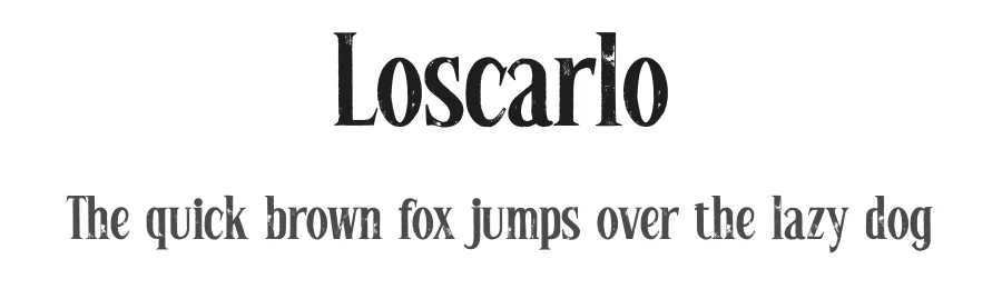 Loscarlo by Ditatype — Decorative Font