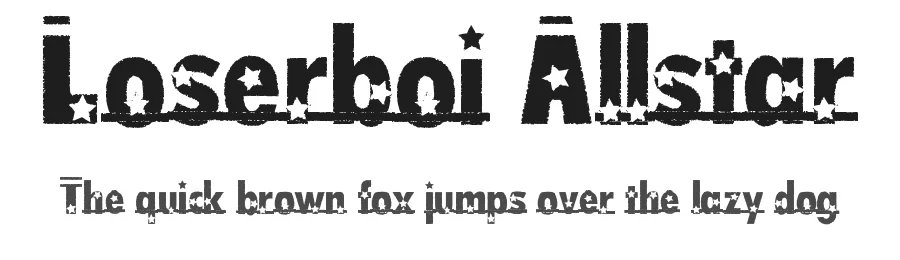Loserboi Allstar by loserboi — Decorative Font