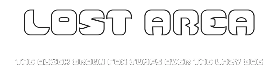 Lost Area by dcoxy - Greg Medina — Display Font