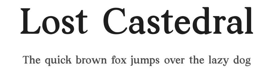 Lost Castedral