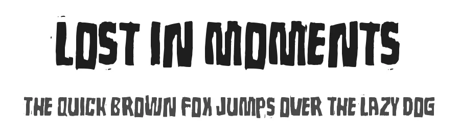 Lost in moments by Juha Korhonen — Decorative Font