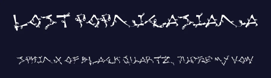 Lost Popnicasiana by Fizzetica.id Typefoundry Indonesia — Decorative Font — thumbnail 2