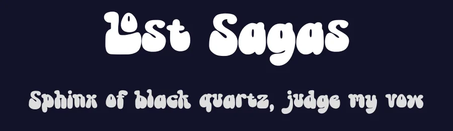 Lost Sagas by Muhammad Yafinuha — Decorative Font — thumbnail 2
