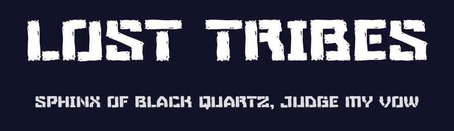 Lost Tribes by Gassstype — Decorative Font — thumbnail 2