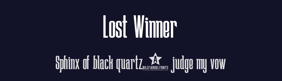 Lost Winner by Billy Argel Fonts ® — Sans Serif Font — thumbnail 2
