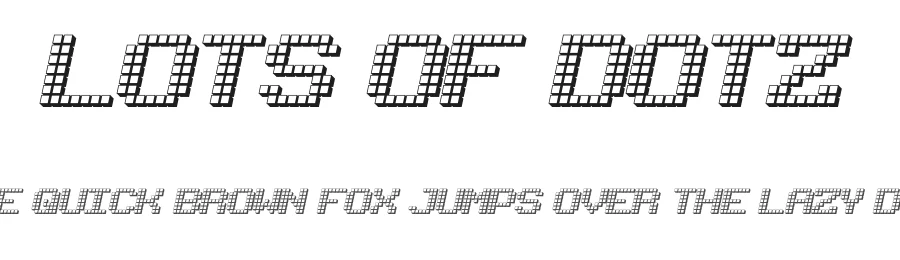 Lots of Dotz by Pizzadude — Display Font