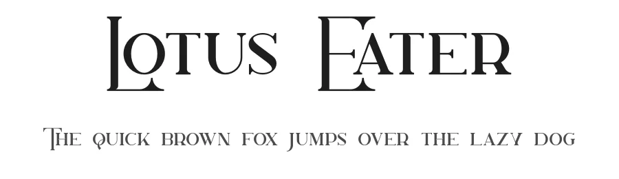Lotus Eater by VPcreativeshop — Decorative Font