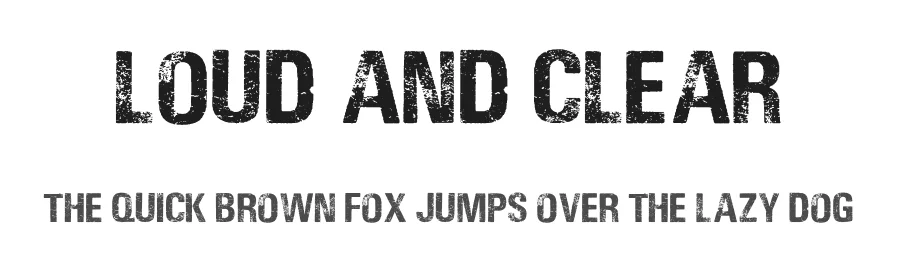 Loud and Clear by Billy Argel Fonts ® — Decorative Font
