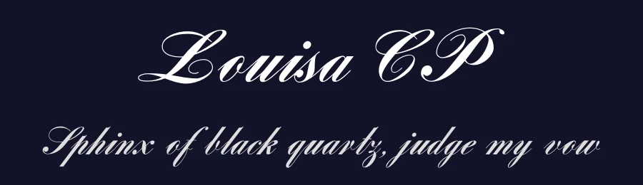 Louisa CP by ClaudeP — Script Handwritten Font — thumbnail 2