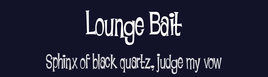 Lounge Bait by Fontalicious — Decorative Font — thumbnail 2