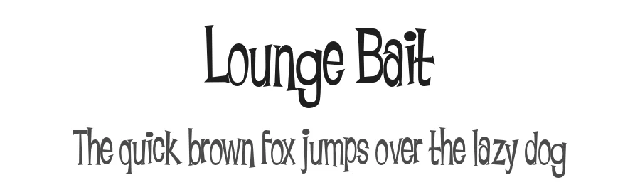 Lounge Bait by Fontalicious β Decorative Font