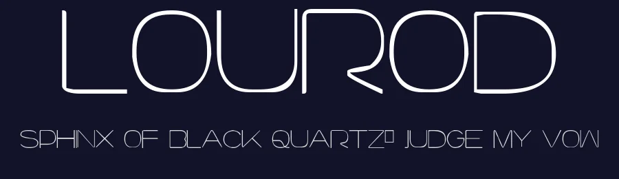 Lourod by Luis Rodriguez — Decorative Font — thumbnail 2