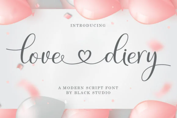 Love Diery Font by Black Studio — Script Handwritten Font