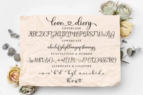 Love Diery Font by Black Studio — Script Handwritten Font — thumbnail 7