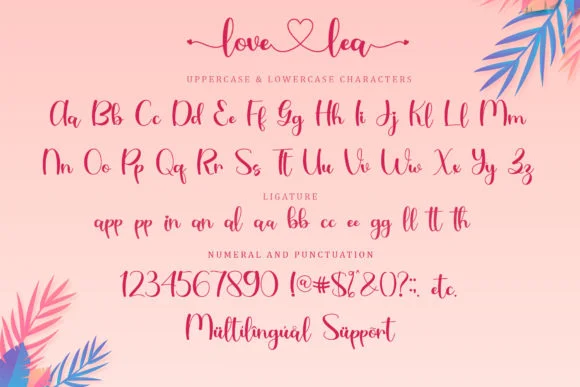 Love Lea Font by Sakha Design — Script Handwritten Font — thumbnail 7