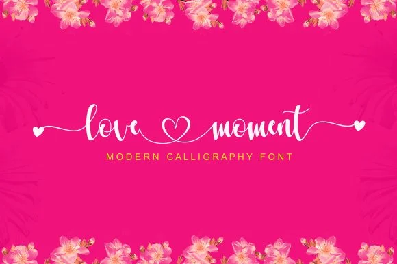 Love Moment Font by gatype by gatype — Script Handwritten Font