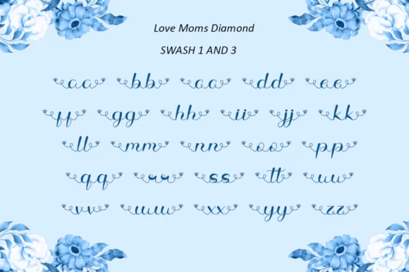 Love Moms Diamond Font by illushvara — Script Handwritten Font — thumbnail 9