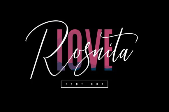 Love Rosnita Duo Font by Maulana Creative — Script Handwritten Font
