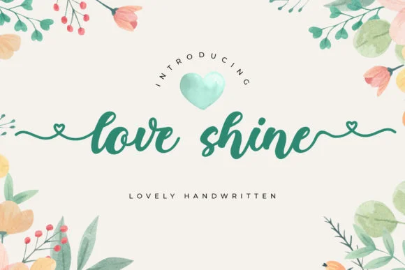 Love Shine Font by RantauType — Script Handwritten Font