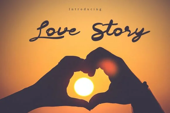 Love Story Font by muhawk47 by muhawk47 — Script Handwritten Font