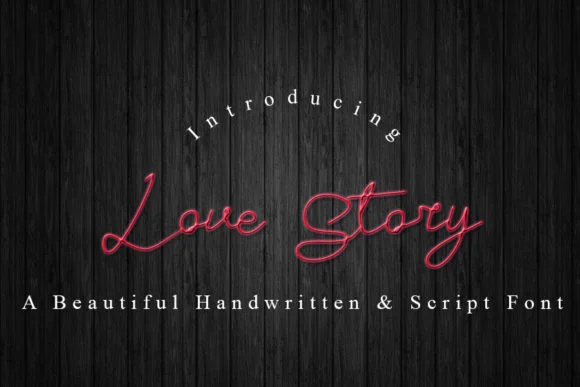 Love Story Font by Slenting Art by Slenting Art — Script Handwritten Font