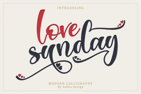 Love Sunday Font by Sakha Design — Script Handwritten Font