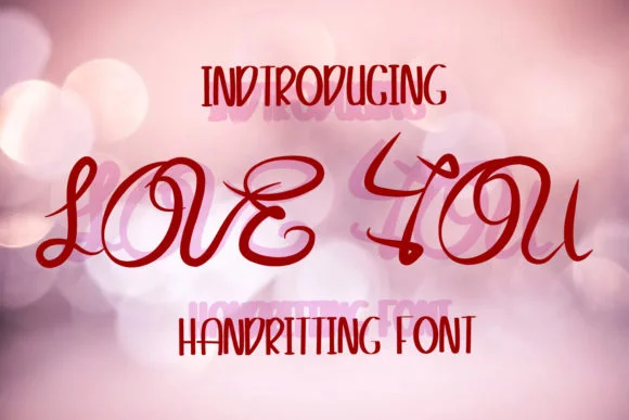 Love You Font by Mahesa Design by Mahesa Design — Script Handwritten Font