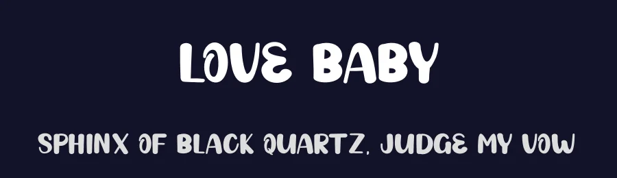 Love Baby by Scratchones — Decorative Font — thumbnail 2