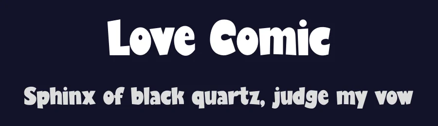 Love Comic by Erik Studio — Decorative Font — thumbnail 2