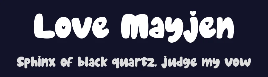 Love Mayjen by Wildan Type — Decorative Font — thumbnail 2