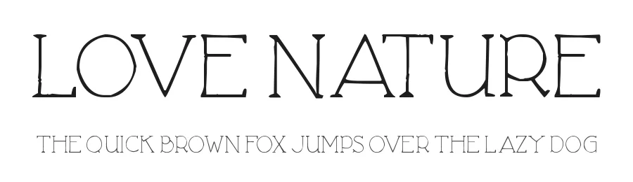 Love Nature by Joseph Dawson β Decorative Font