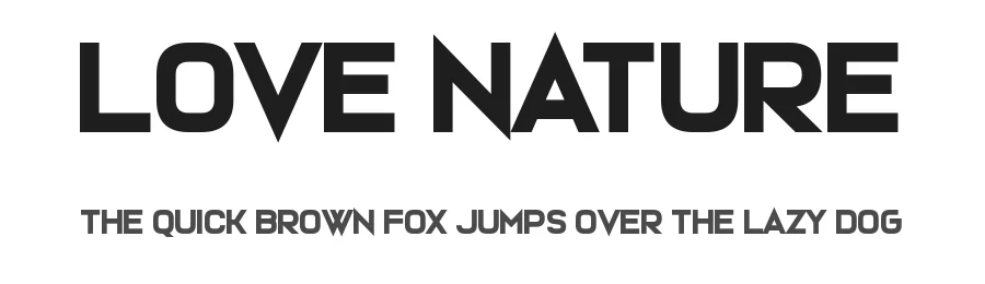 Love Nature by Chequered Ink — Sans Serif Font