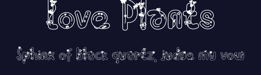Love Plants by Eddy Goodboy — Decorative Font — thumbnail 2
