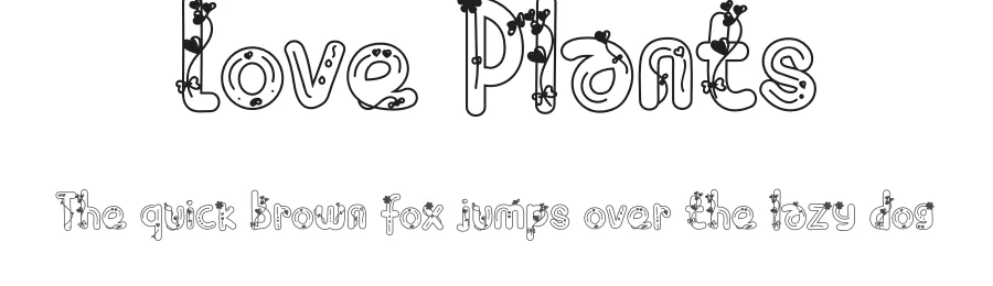 Love Plants by Eddy Goodboy β Decorative Font