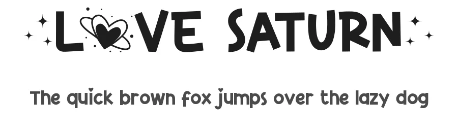 Love Saturn by RaisProject — Decorative Font