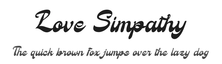 Love Simpathy by Denustudios — Script Handwritten Font