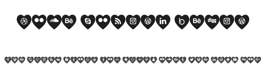 Love Social Media by elharrak — Dingbats Font