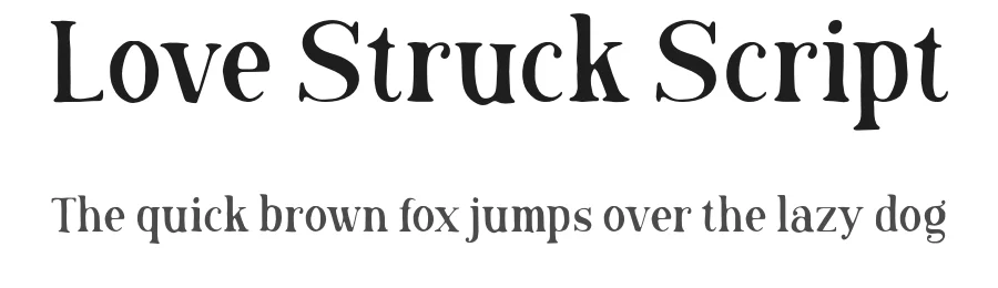 Love Struck Script